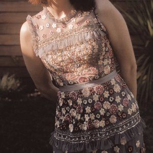 Needle & Thread Embroidered Evening Gown (US 2)